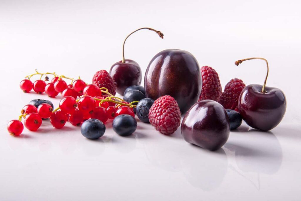 Selezione di frutti rossi