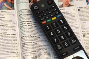 Telecomando con programmi tv