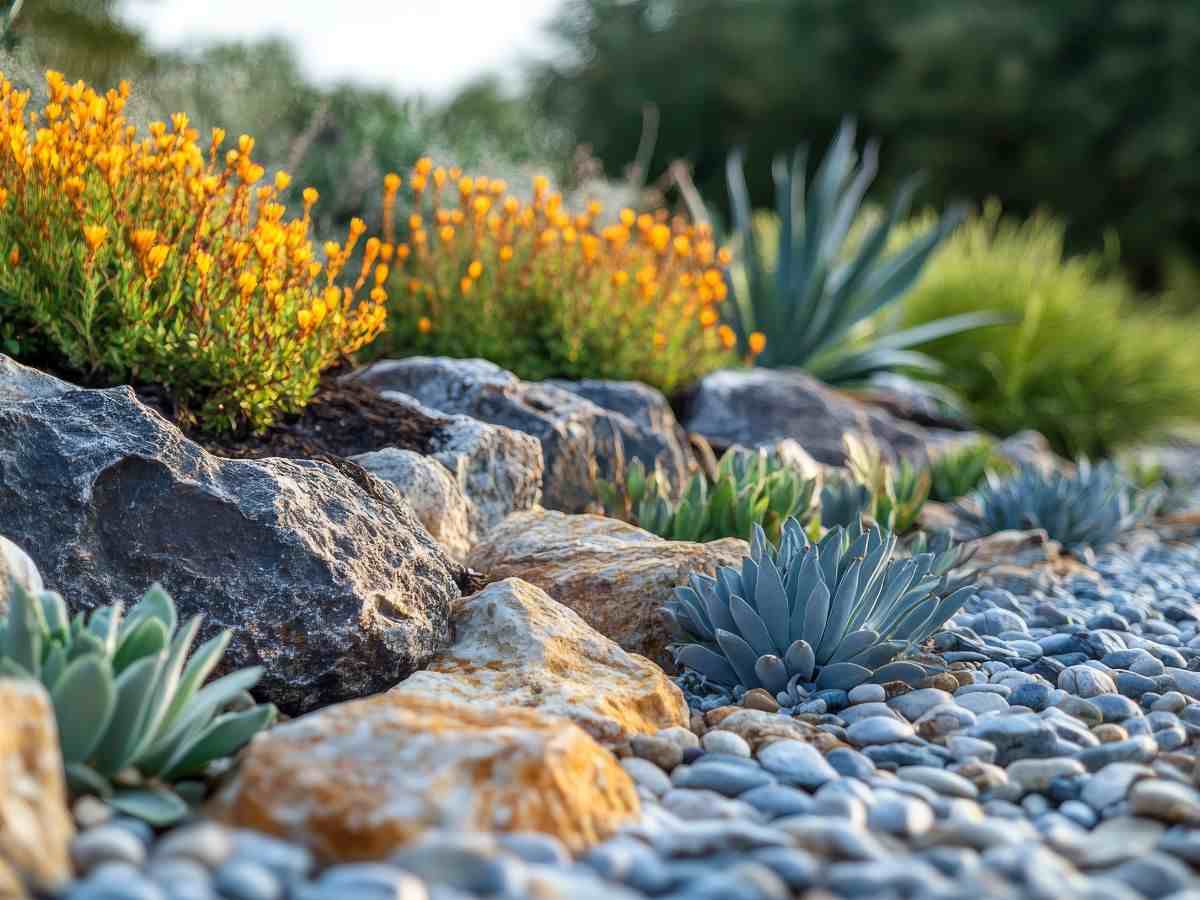 piante grasse e rocce