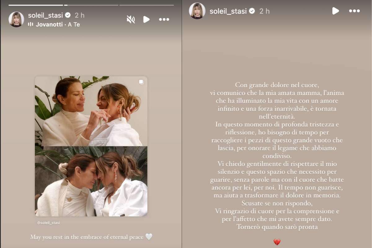 morta la mamma di soleil sorge