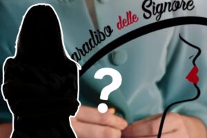 paradiso delle signore logo e sagoma donna nera
