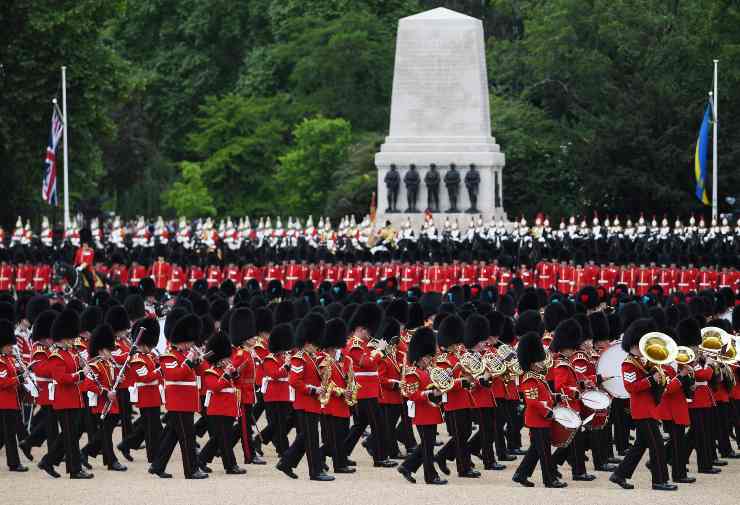 La parata del the Trooping of the Colour