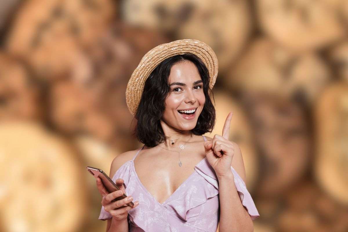 Biscotti e donna con idea