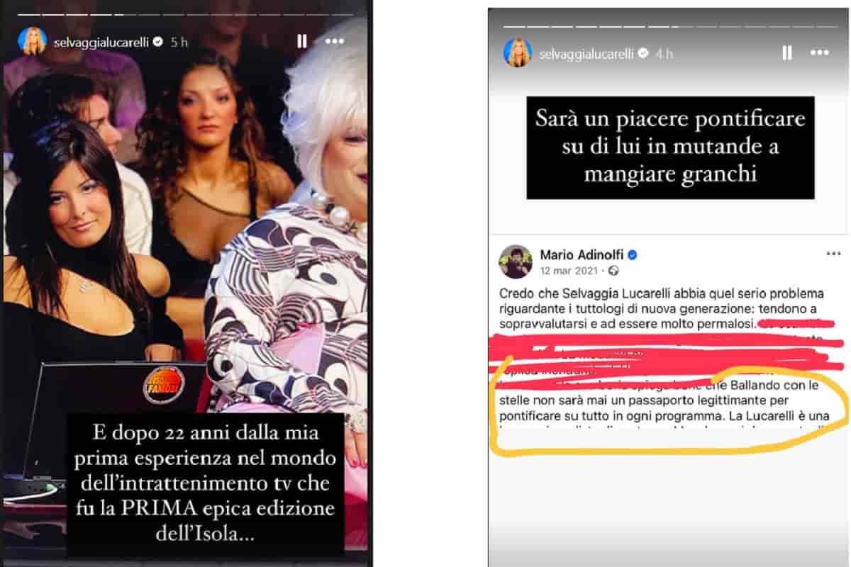 selvaggia lucarelli commenta il suo ritorno all'isola dei famosi