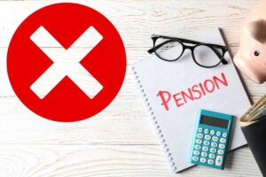 pensione calcolatrice e simbolo errore