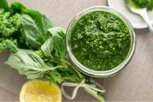 Pesto, basilico, limone