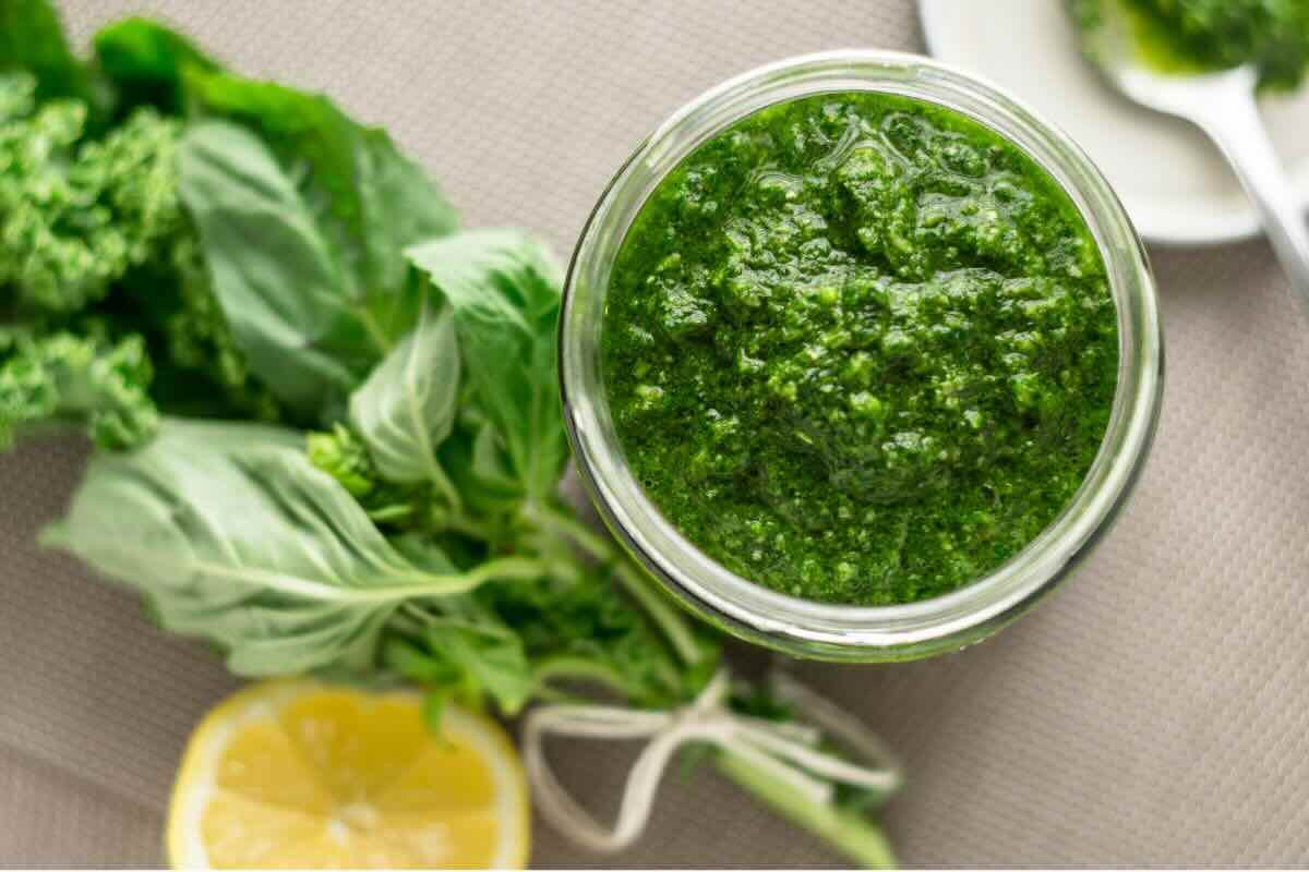 Pesto, basilico, limone